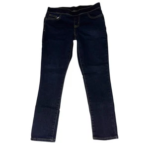 Cat & Jack Girls Size 10 Plus Mid-Rise Pull-On Jeggings Dark Blue - Picture 1 of 6
