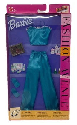 Barbie Fashion Avenue одежды 25701 бирюзовый Cami и PJ комплект никогда не доставался из коробки 2002 - Изображение 1 из 2