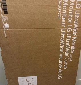 LG 34" Curved LED LCD Monitor UWQHD 34BQ77QE-B USB-C 90W - Picture 1 of 2