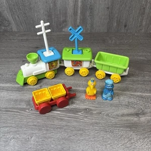 Vintage Sesamstraße Zug Eisenbahn Teile 1981 CBS Big Bird Krümelmonster - Bild 1 von 14