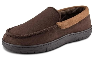 Nuevo Mocasín Haggar Veneciano Microgamuza Vellón Interior/Exterior Gris L 9.5 - 10.5 Foto 1 de 4
