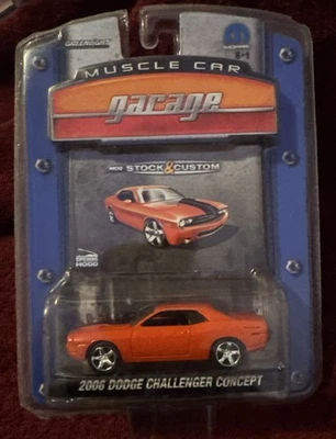 Dodge Challenger Concept 2006 Greenlight Muscle Car naranja garaje nuevo en paquete 🔥E Foto 1 de 3
