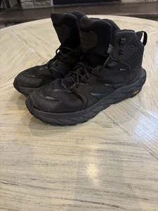 HOKA One One Anacapa 2 Mid High Gore-Tex GTX Hiking Shoes Boots Mens 12.5D Black - Picture 1 of 8