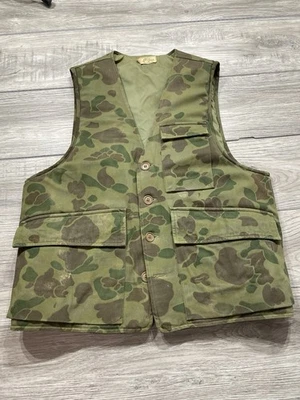 Ll Bean Cursive Label 1960s True Vintage Vest Rare Hunting Padded Large - Image 1 of 4