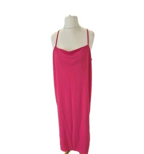 H&M Spaghetti Strap Shift Dress Uk Large Bnwt Side Split. Summer Festival - Picture 1 of 9