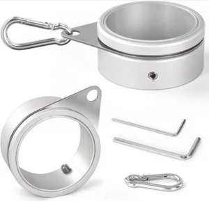 Fahnenmastringe, Aluminiumlegierung Fahnenmastringe 360° drehbar 2 Zoll - 2er Pack - Bild 1 von 4