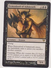 DEMONLORD OF ASHMOUTH X1 RARE MTG MAGIC TH GATHERING N-MINT AVACYN RESTORED  US5