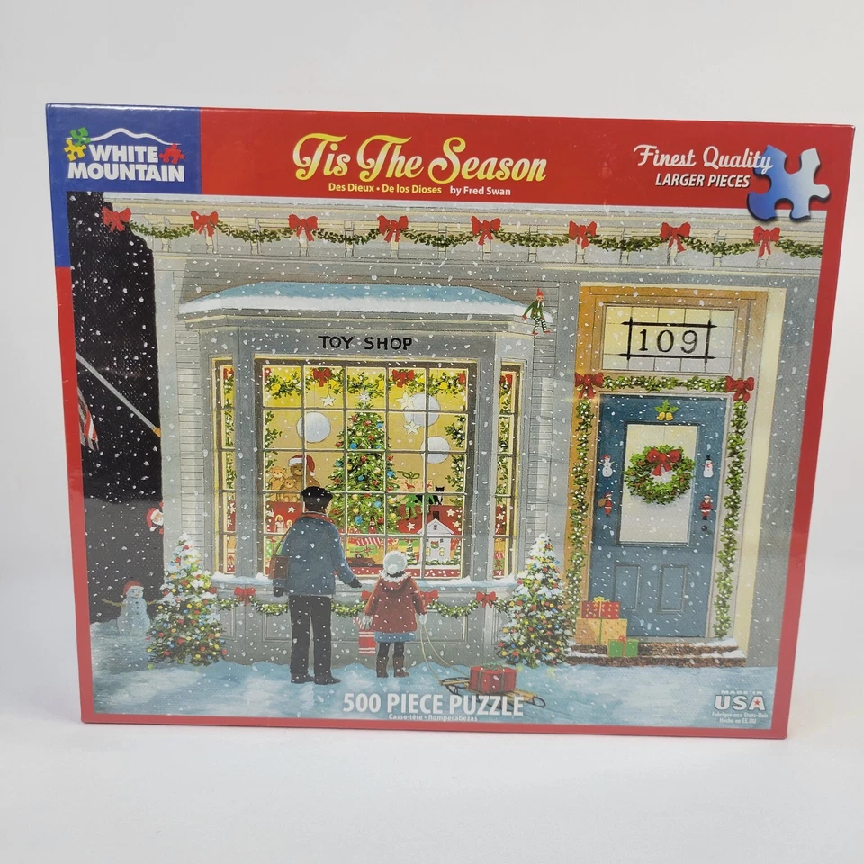 Fred Swan 550 PC White Mountain Jigsaw Puzzle TIS The Season