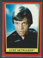 1983 Topps Star Wars Return of the Jedi Red Cards Luke Skywalker #2