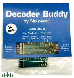 Nixtrainz NTZ4 Decoder Buddy Original 1K Resistors DCC Motherboard 8 Output - Picture 1 of 2