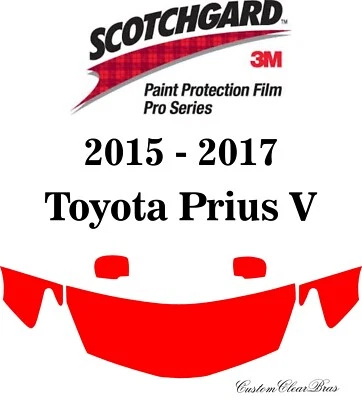 Película de protección de pintura 3M Scotchgard serie Pro 2015 2016 2017 Toyota Prius V Foto 1 de 3