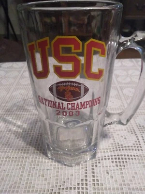 USC Trojan 2003 National Champion Glass MUG - Image 1 of 4