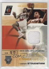 2002 Fleer Hot Shots Give And Go Game-Used /50 Rasheed Wallace Damon Stoudamire