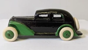 Vintage 1930s BARCLAY? MANOIL? Slush Cast Mold 4" 4 Window Coupe Toy Car #79 - Picture 1 of 3