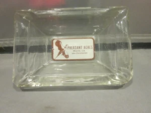Vintage Souvenir Ashtray Collector Plate PHEASANT ACRES MIRANDA S.D. JOHN CHRIST - Picture 1 of 7