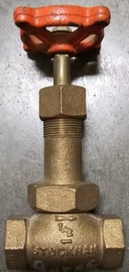 STOCKHAM GLOBE VALVE 1/2" BRONZE CLASS 125, 125SWP, 200CWP - Picture 1 of 3