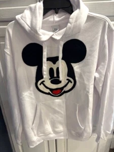 Disney Mickey Mouse Hoodie Gr. Large (11-13) Jugend Sweatshirt weiß - kostenloser Versand - Bild 1 von 4