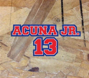 Ronald Acuna Jr #13  Atlanta Braves Fan Sticker Decal Bumper Car Window 4" - Picture 1 of 1