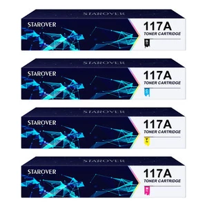 4xxl W2070A-W2073A Toner Für HP 117A Color Laser MFP 179fng 179fnw 179fwg 150nw - Afbeelding 1 van 17