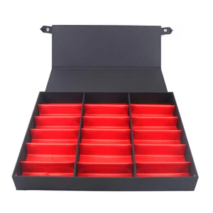 Brillenetui 18 Gitter Display Aufbewahrungsbox Brillen Sonnenbrillen Organizer Halter - Bild 1 von 10