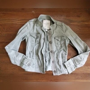 Vtg ABERCROMBIE KIDS Girls XL army Green jacket - Picture 1 of 8