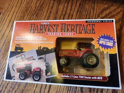 1994 Ertl 4758 Harvest Heritage Trading Cards with J I Case 7140 Tractor /w/ MFD - Image 1 of 4