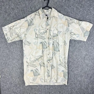 Jazzy Men’s Shirt Size Medium 38 Short Sleeve Patterned Graphic Festival Holiday - Picture 1 of 13