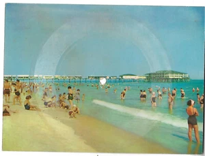 VINTAGE MUSICAL RECORD POSTCARD MAINE, OLD ORCHARD BEACH - Picture 1 of 1