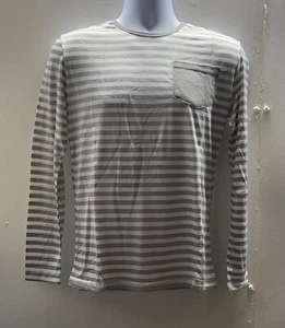 Doublju Mens Striped T-Shirt With Chest Pocket Large - Picture 1 of 2