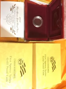 2008-W Proof $10 Gold Louisa Adams First Spouse BOX OGP and COA (X-19) NO COINS - Picture 1 of 4