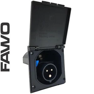 CAJA DE ENTRADA PRINCIPAL FAWO CONEXIÓN ELÉCTRICA 230v 16A GRIS PARA AUTOCARAVANA Y CARAVANA - Imagen 1 de 11