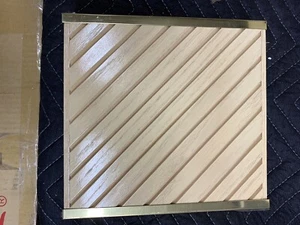 Nutone LA-108BL Door Chime Bleached Oak And Brass Two-Note - Picture 1 of 3
