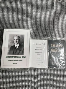 The International Jew,Henry Ford 4 vol, Jewish Peril,The Jews And Their Lies New - Picture 1 of 9