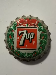 7up Christmas Wreath Cork Soda Bottle Cap 🥤 - Picture 1 of 2