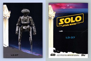 L3-37 #7 Solo : A Star Wars Story 2018 Topps Black Parallel Card
