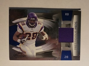 2009 Playoff Prestige Prestigious Pros Adrian Peterson Purple Relic 207/250 