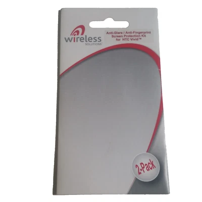 Paquete de 2 soluciones inalámbricas antideslumbramiento antihuellas dactilares HTC protección de pantalla vívida Foto 1 de 4