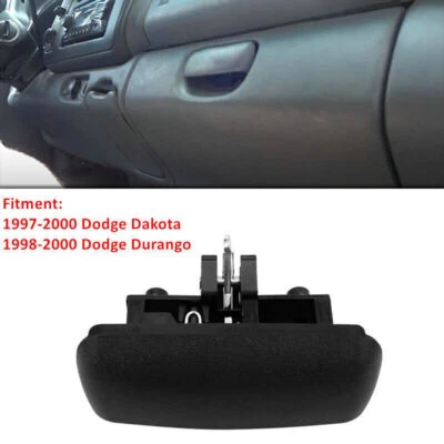 Black Glove Box Latch Open Handle 1X For 1997-2000 Dodge Dakota Durango Ram 1500 - Image 1 of 4