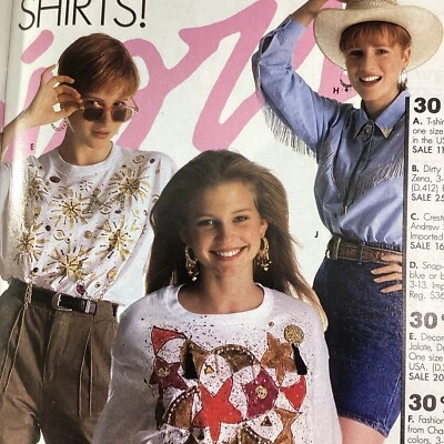 Modelos de moda Catálogo Florida Miami Burdines 1989 Beachcore Danielle Fishel Difícil de encontrar Foto 1 de 4