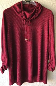 Suéter Rafaela para mujer con cuello de capucha, talla L, mezcla de poliéster - Imagen 1 de 4