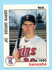 1990 Minor League Deryk Gross- Kenosha Twins - Box 145