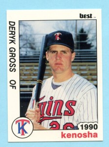 1990 Minor League Deryk Gross- Kenosha Twins - Box 145