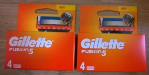 Gillette Fusion5 Rasierklingen 2 x 4er Pack = 8 Nachfüllkassetten *Original UK-Bestand - Bild 1 von 8