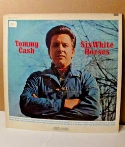 Tommy Cash Six White Horses 12" Vinyl Record Album LP 1969 Epic Johnny Brother - Picture 1 of 2