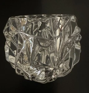 Tiffany & Co Candle Holder Rock Cut Crystal Votive. - Picture 1 of 16
