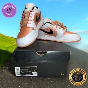 Nike Air Jordan 1 Low DM8960-801 Lt Madder Root / Black-White 6Y - Picture 1 of 12