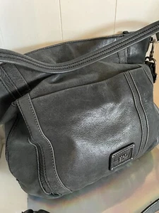 The SAK Grey? SOFT Distress LEATHER HOBO BAG Shoulder Strap - Bild 1 von 12