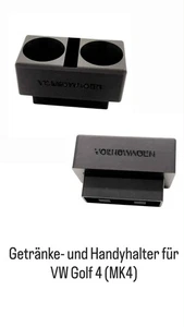 Getränke und Handyhalter für VW Golf 4 (MK4) Einbau in die Mittelarmlehne - Bild 1 von 6