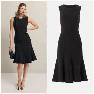 Black Halo Kashton Sheath Dress 6 Black Sleeveless NEW $390 - Picture 1 of 10
