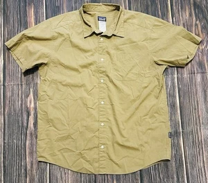 Patagonia Shirt Mens Size XL Khaki Short Sleeve Button Up Organic Cotton Casual - Picture 1 of 7